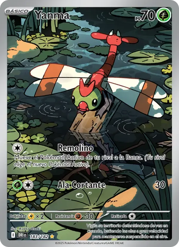 Yanma — Rivales Predestinados 183 Spanish Pokémon card