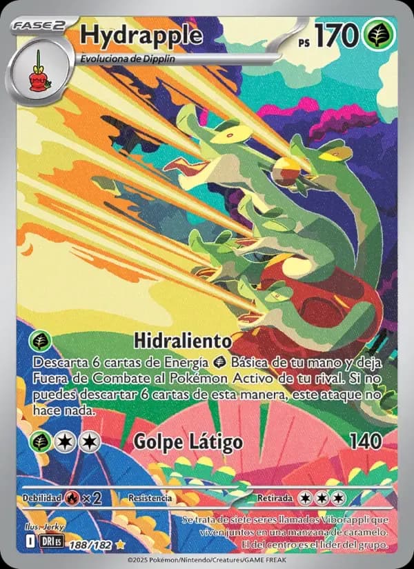Hydrapple — Rivales Predestinados 188 Spanish Pokémon card