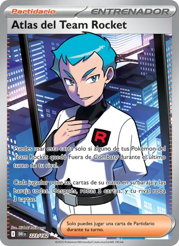 Atlas del Team Rocket — Rivales Predestinados 223 Spanish Pokémon card