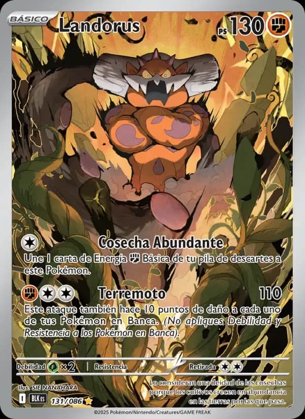 Landorus — Fulgor Negro 131 Spanish Pokémon card