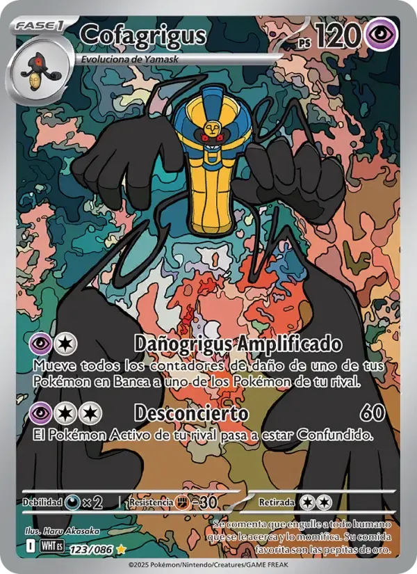Cofagrigus — Llama Blanca 123 Spanish Pokémon card