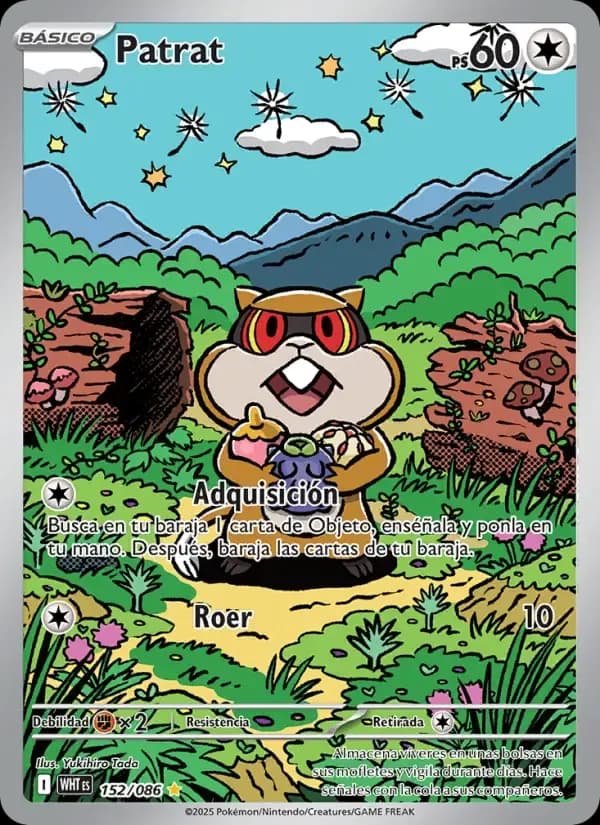 Patrat — Llama Blanca 152 Spanish Pokémon card