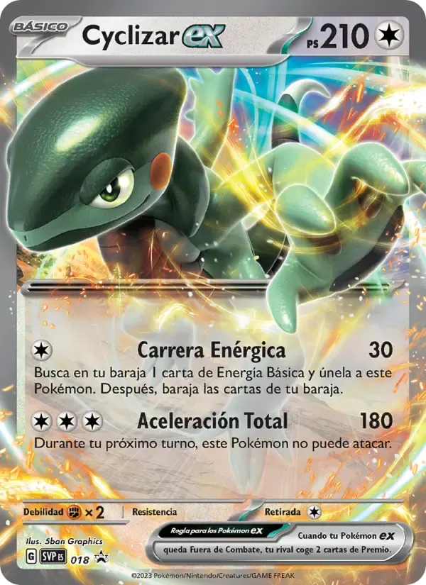 Cyclizar ex — SVP Black Star Promos 18 Spanish Pokémon card