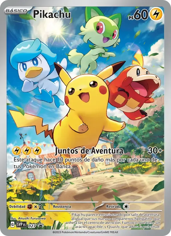 Pikachu — SVP Black Star Promos 27 Spanish Pokémon card