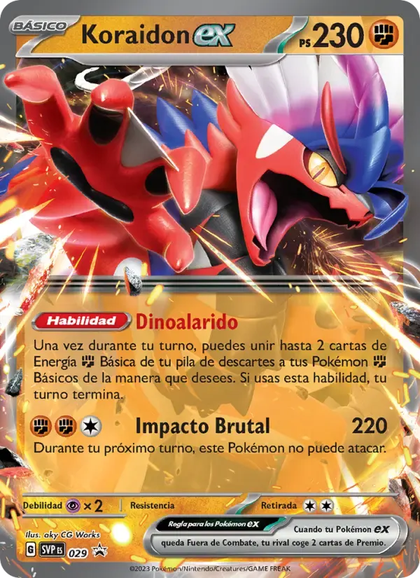 Koraidon ex — SVP Black Star Promos 29 Spanish Pokémon card