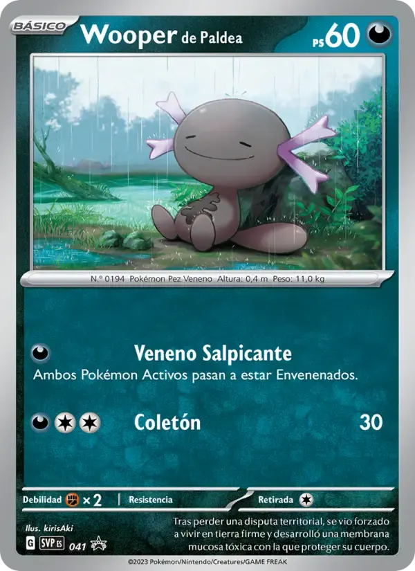 Wooper de Paldea — SVP Black Star Promos 41 Spanish Pokémon card