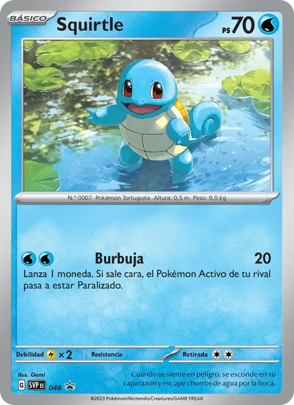 Squirtle — SVP Black Star Promos 48 Spanish Pokémon card
