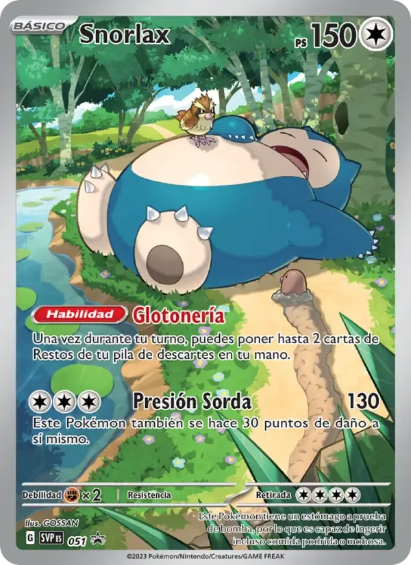 Snorlax — SVP Black Star Promos 51 Spanish Pokémon card