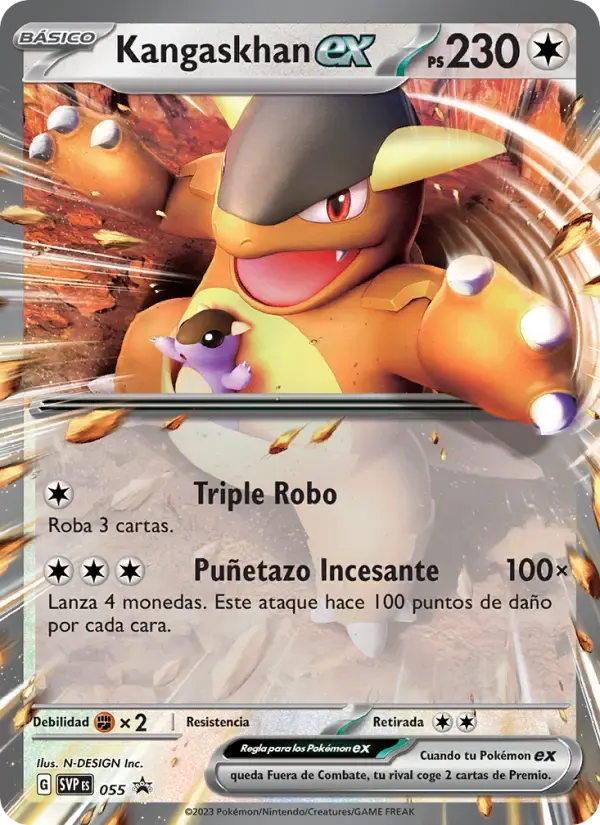 Kangaskhan ex — SVP Black Star Promos 55 Spanish Pokémon card