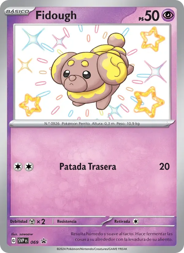 Fidough — SVP Black Star Promos 69 Spanish Pokémon card