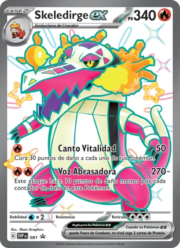 Skeledirge ex — SVP Black Star Promos 81 Spanish Pokémon card
