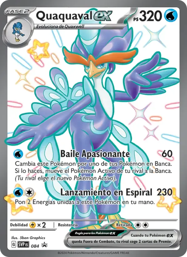Quaquaval ex — SVP Black Star Promos 84 Spanish Pokémon card
