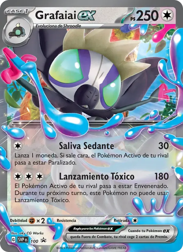 Grafaiai ex — SVP Black Star Promos 100 Spanish Pokémon card