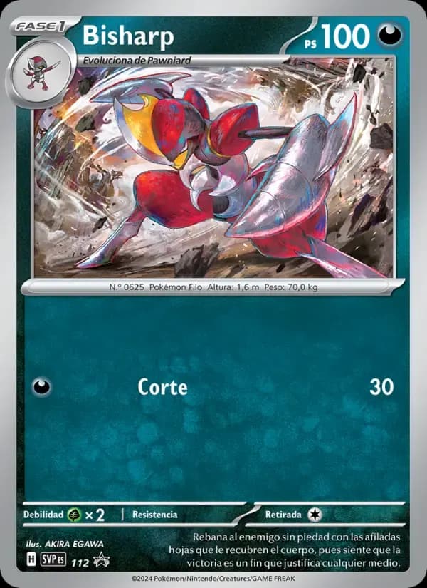Bisharp — SVP Black Star Promos 112 Spanish Pokémon card