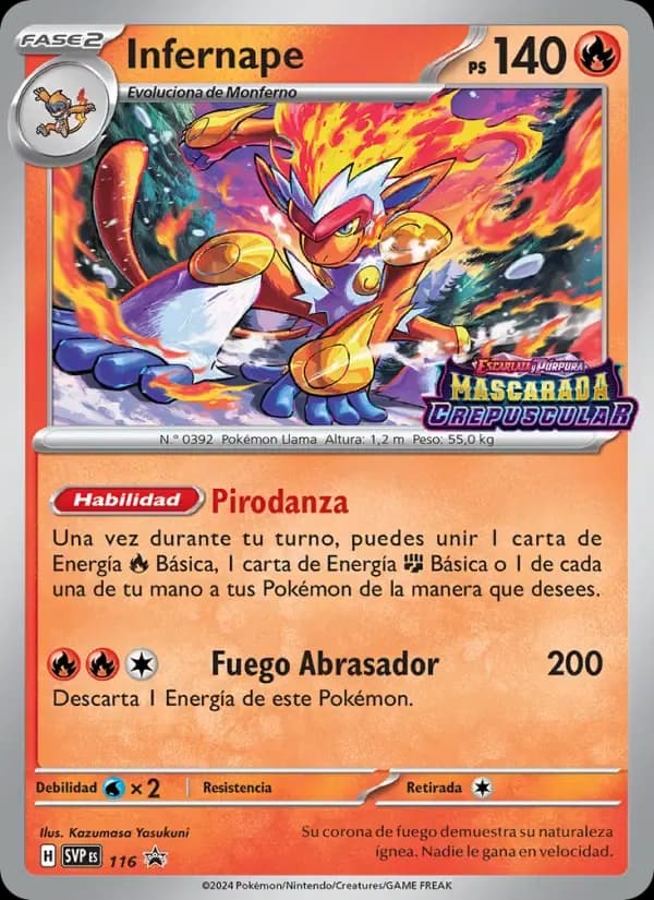 Infernape — SVP Black Star Promos 116 Spanish Pokémon card