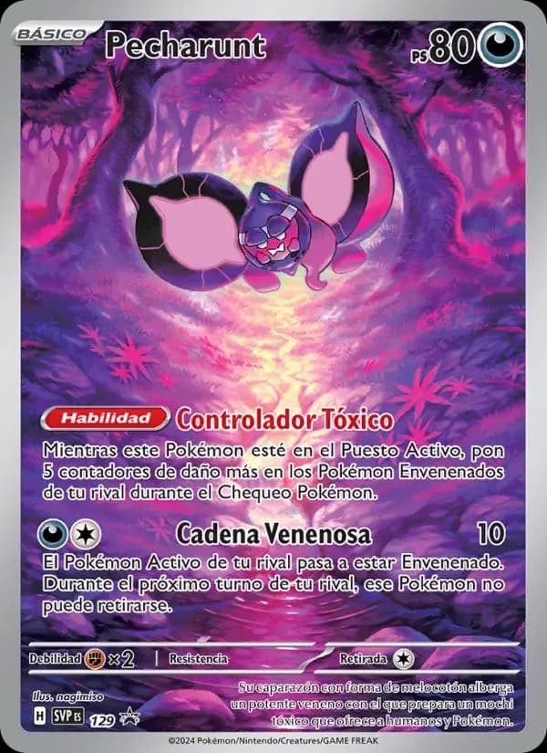 Pecharunt — SVP Black Star Promos 129 Spanish Pokémon card