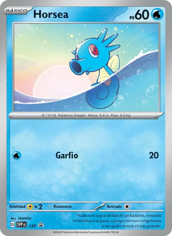 Horsea — SVP Black Star Promos 137 Spanish Pokémon card