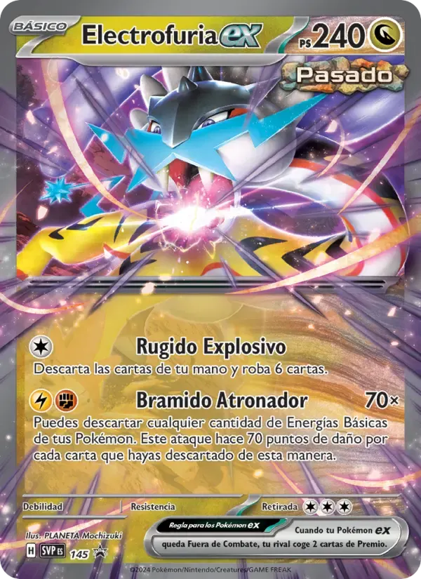Electrofuria ex — SVP Black Star Promos 145 Spanish Pokémon card