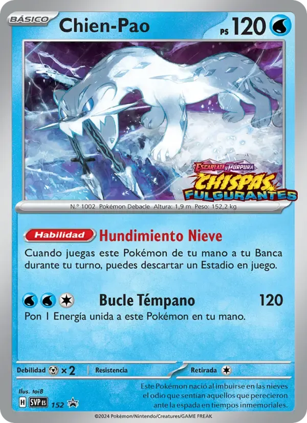 Chien-Pao — SVP Black Star Promos 152 Spanish Pokémon card