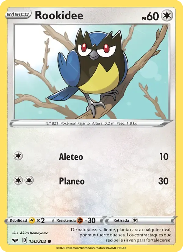 Rookidee — Espada y Escudo 150 Spanish Pokémon card