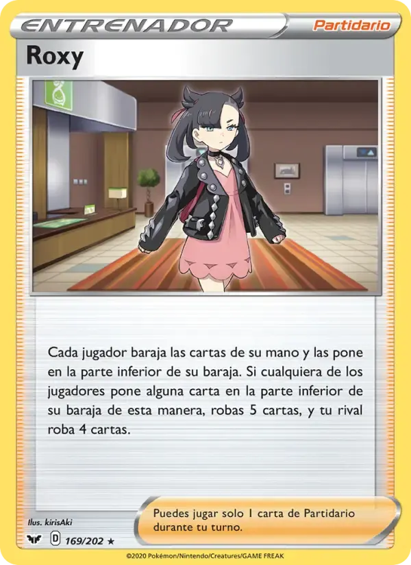 Roxy — Espada y Escudo 169 Spanish Pokémon card