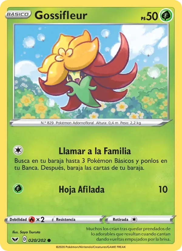 Gossifleur — Espada y Escudo 20 Spanish Pokémon card