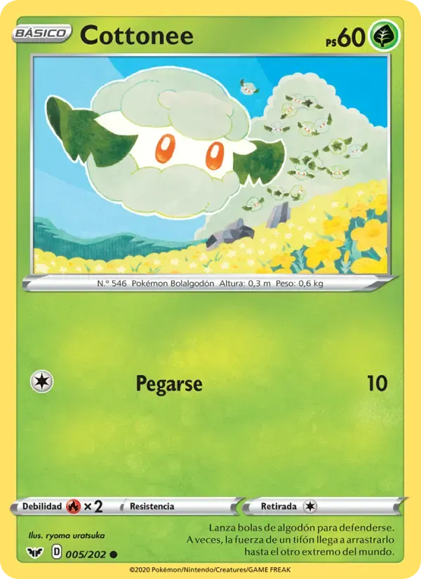 Cottonee — Espada y Escudo 5 Spanish Pokémon card