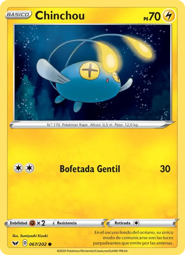 Chinchou — Espada y Escudo 67 Spanish Pokémon card