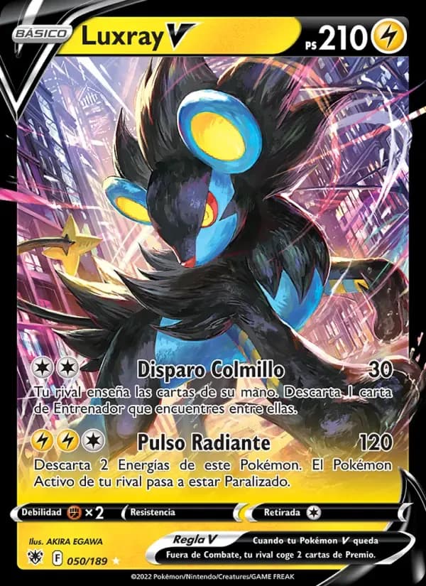 Luxray V — Resplandor Astral 50 Spanish Pokémon card