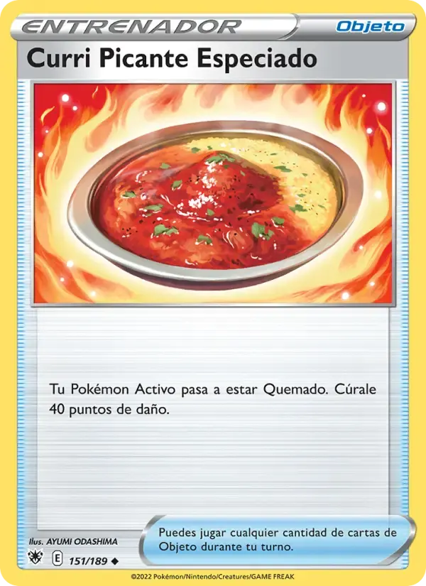 Curri Picante Especiado — Resplandor Astral 151 Spanish Pokémon card