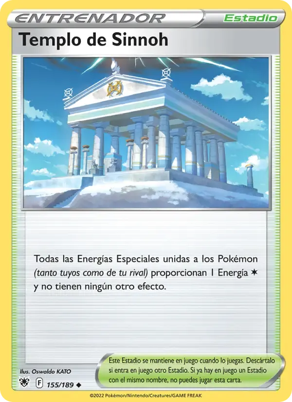 Templo de Sinnoh — Resplandor Astral 155 Spanish Pokémon card