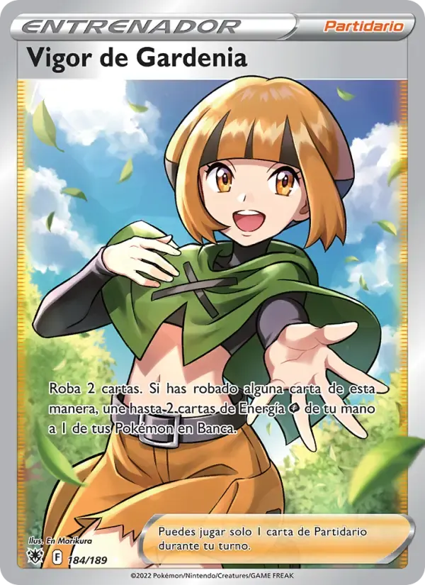 Vigor de Gardenia — Resplandor Astral 184 Spanish Pokémon card