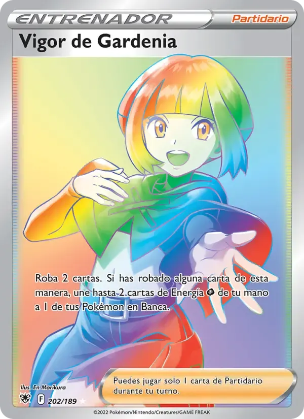 Vigor de Gardenia — Resplandor Astral 202 Spanish Pokémon card