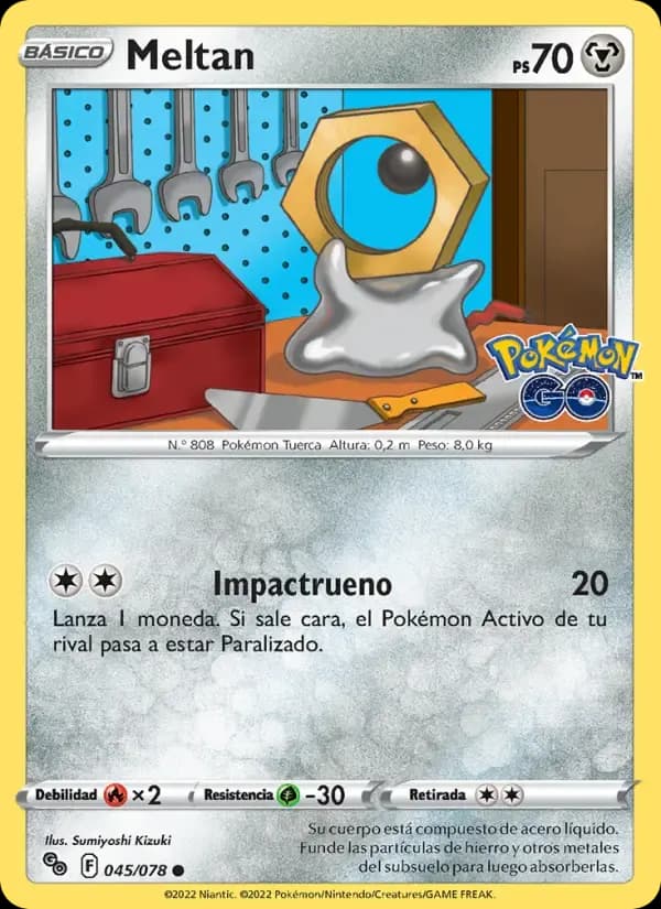 Meltan — Pokémon GO 45 Spanish Pokémon card