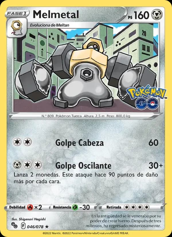 Melmetal — Pokémon GO 46 Spanish Pokémon card