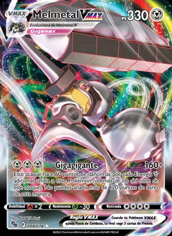 Melmetal VMAX — Pokémon GO 48 Spanish Pokémon card