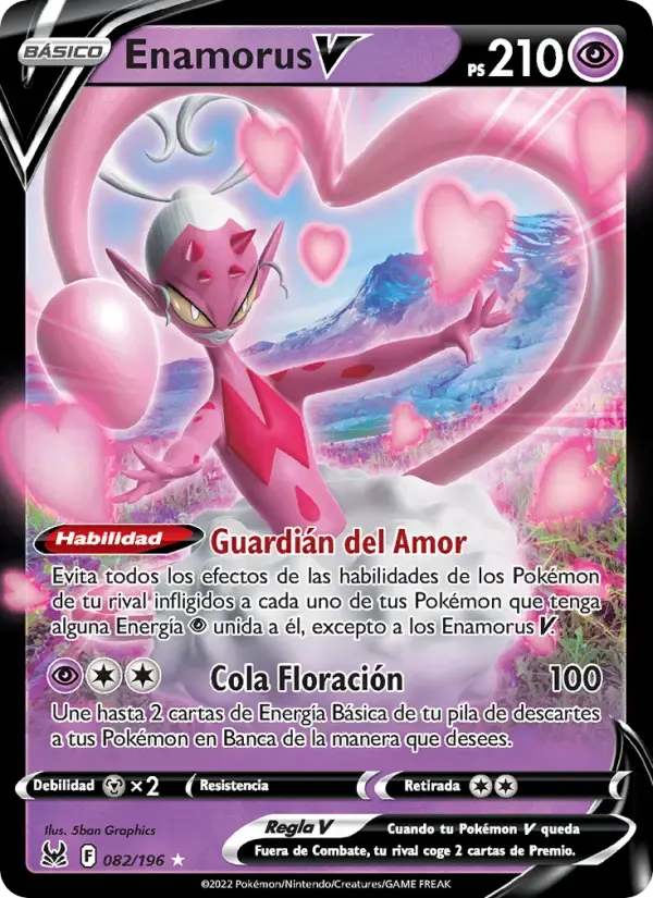 Enamorus V — Origen Perdido 82 Spanish Pokémon card