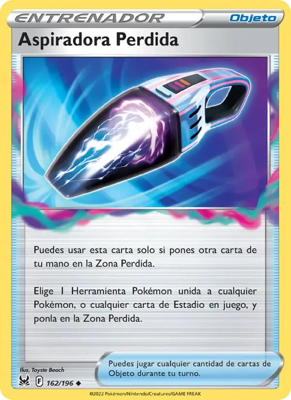 Aspiradora Perdida — Origen Perdido 162 Spanish Pokémon card
