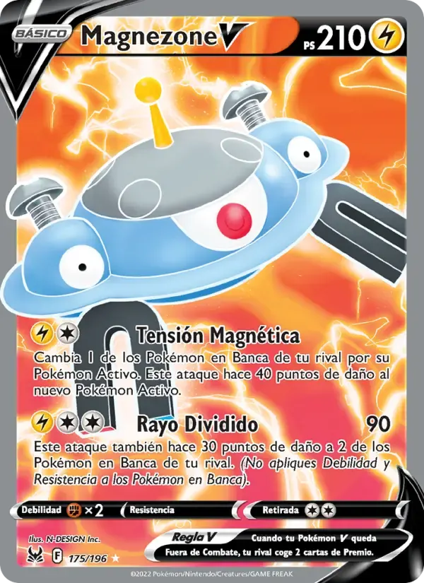Magnezone V — Origen Perdido 175 Spanish Pokémon card