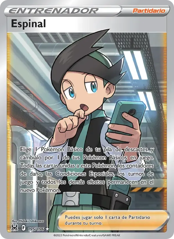Espinal — Origen Perdido 195 Spanish Pokémon card