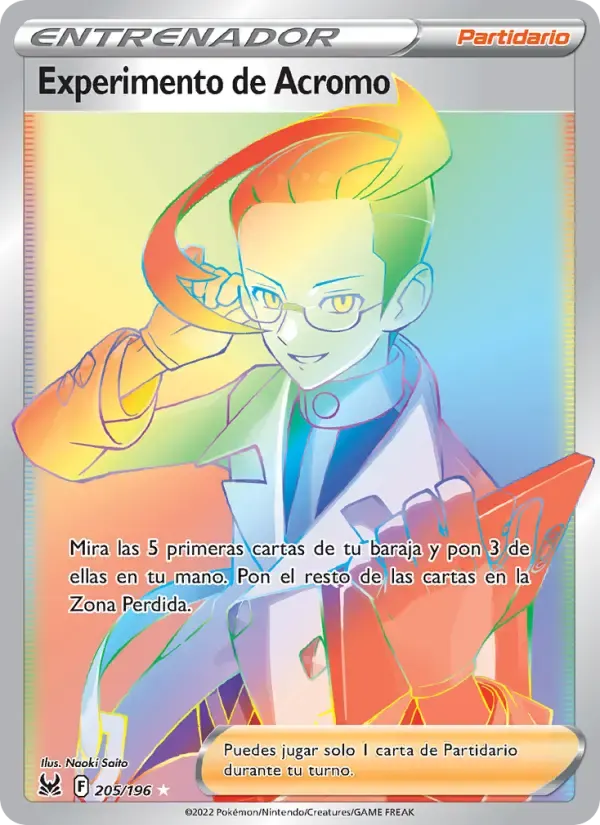 Experimento de Acromo — Origen Perdido 205 Spanish Pokémon card