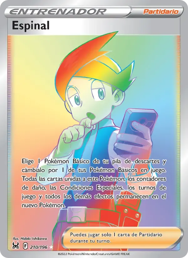 Espinal — Origen Perdido 210 Spanish Pokémon card