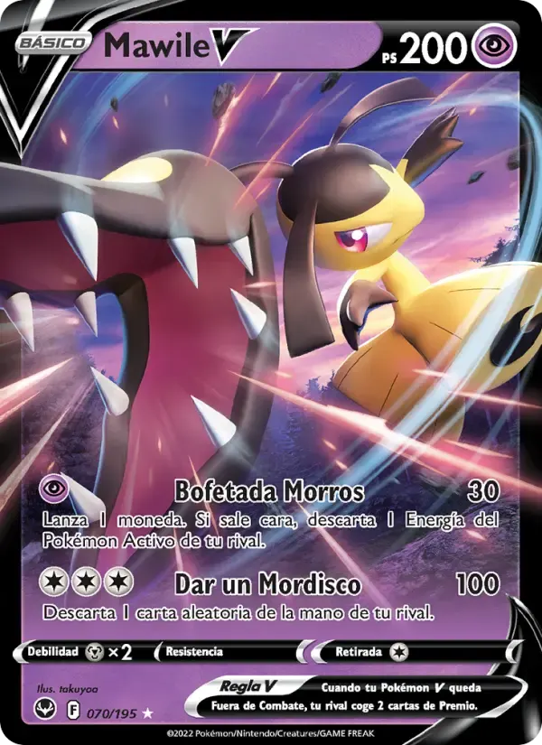 Mawile V — Tempestad Plateada 70 Spanish Pokémon card