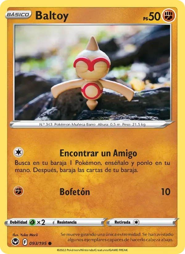 Baltoy — Tempestad Plateada 93 Spanish Pokémon card