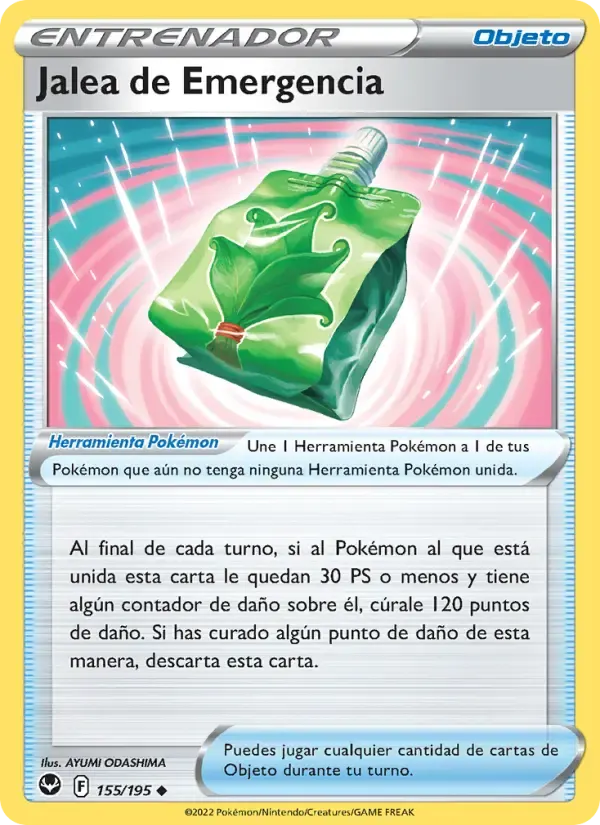 Jalea de Emergencia — Tempestad Plateada 155 Spanish Pokémon card