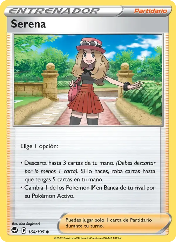 Serena — Tempestad Plateada 164 Spanish Pokémon card