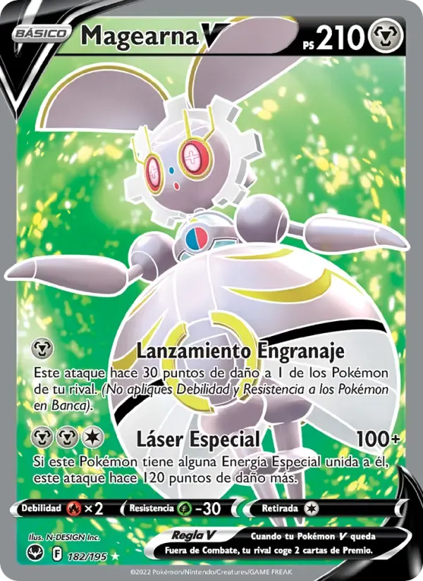 Magearna V — Tempestad Plateada 182 Spanish Pokémon card