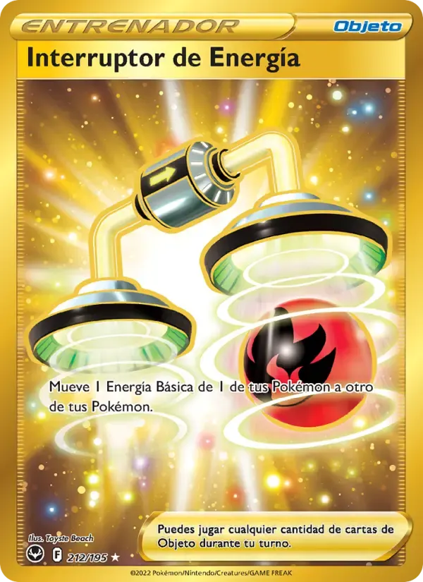 Interruptor de Energía — Tempestad Plateada 212 Spanish Pokémon card