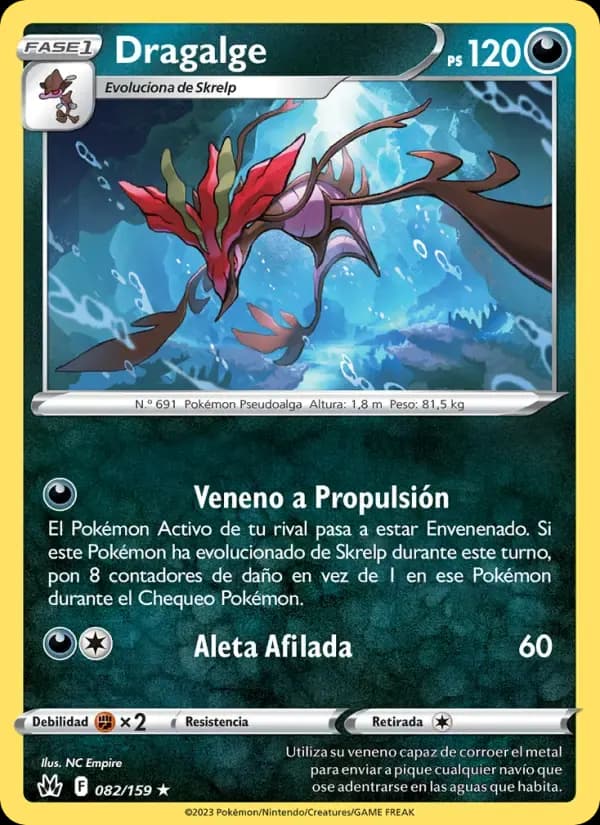 Dragalge — Cenit Supremo 82 Spanish Pokémon card
