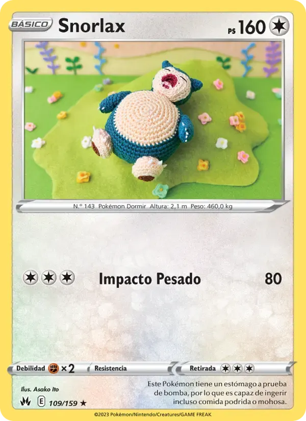 Snorlax — Cenit Supremo 109 Spanish Pokémon card